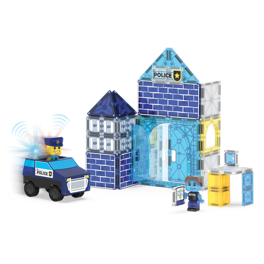 Police Station 35 pcs Set Magna-Tiles