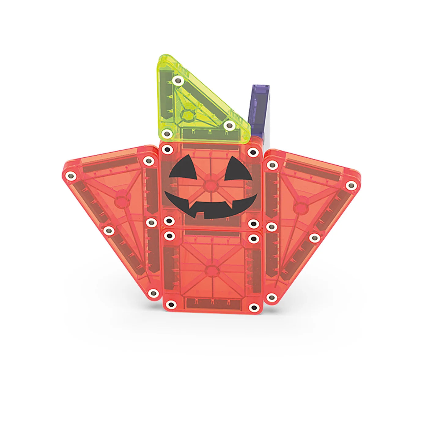 MicroMAGS Travel: Spooky, 24 Pieces, Magnetic Tiles for Kids 3+