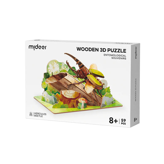 Wooden 3D Puzzle: Hercules Beetle