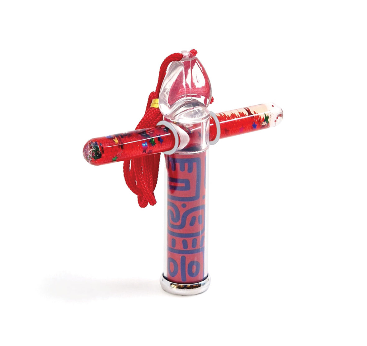 Mini Liquid Stick Kaleidoscope Joyful Scribbles 'Red' 10 cm