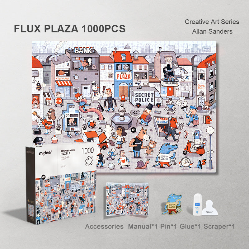Flux Plaza Puzzle by Mideer 1000PCS