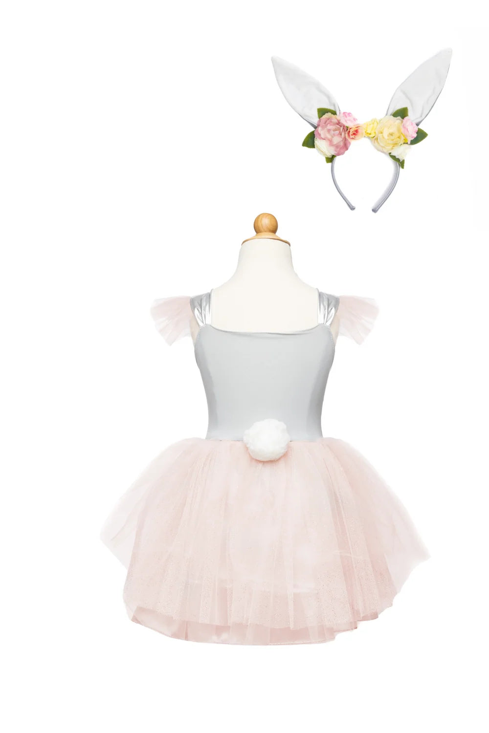 Woodland Bunny Dress With Headband, Dress-Up Costume For Kids 3-4