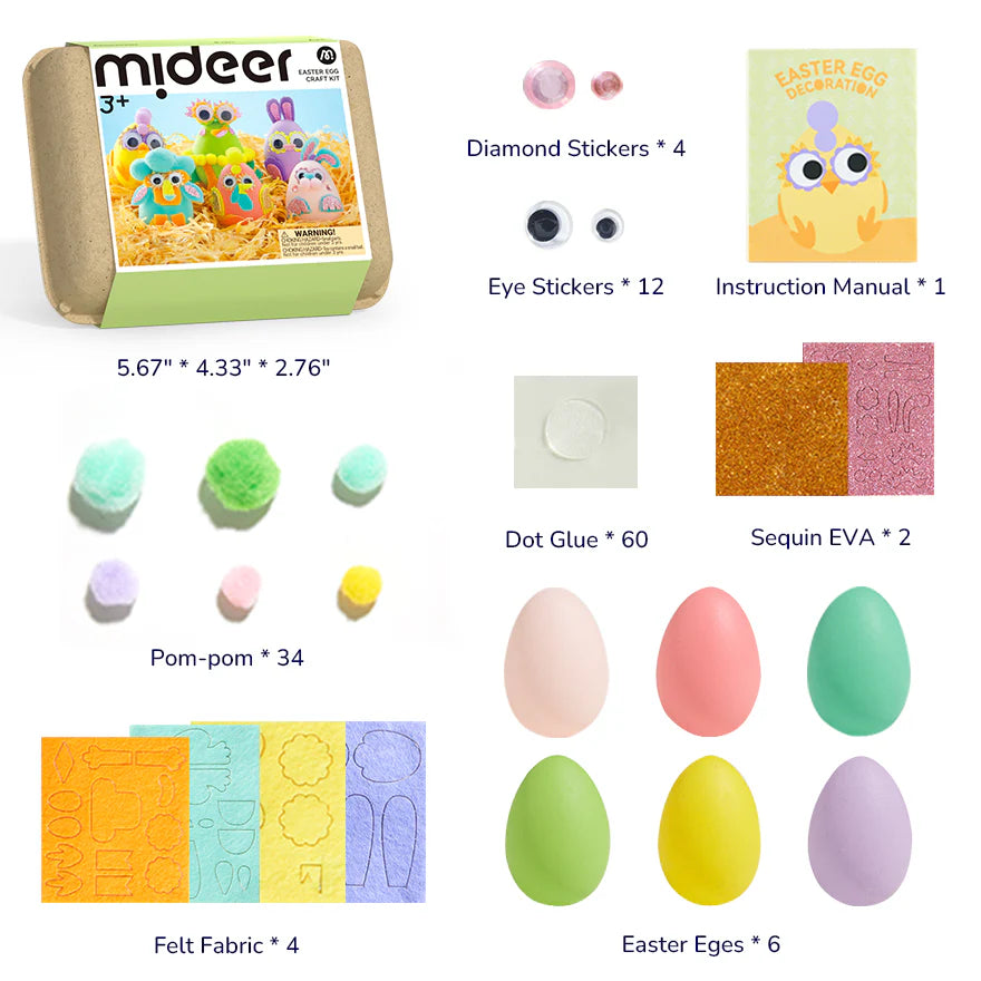 Easter Egg Craft Kit, for Kids 3+