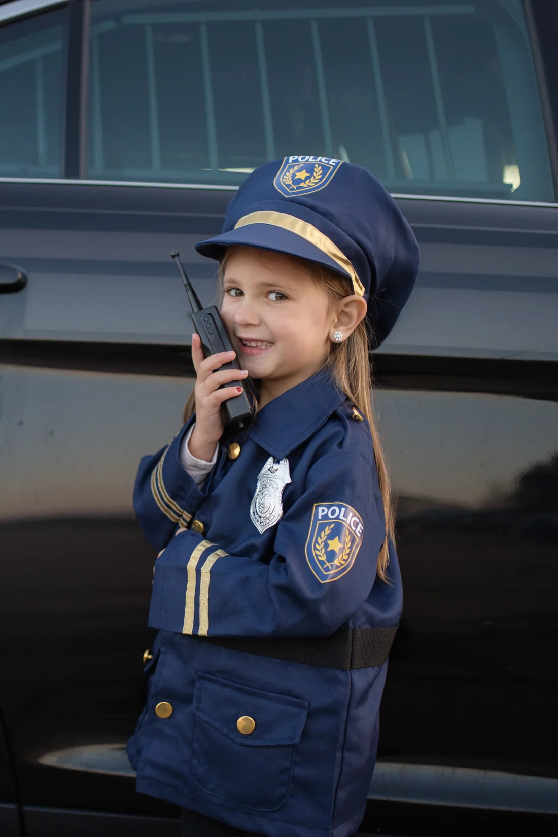 Police Officer Costume Set For Kids 5-6, 5-Piece