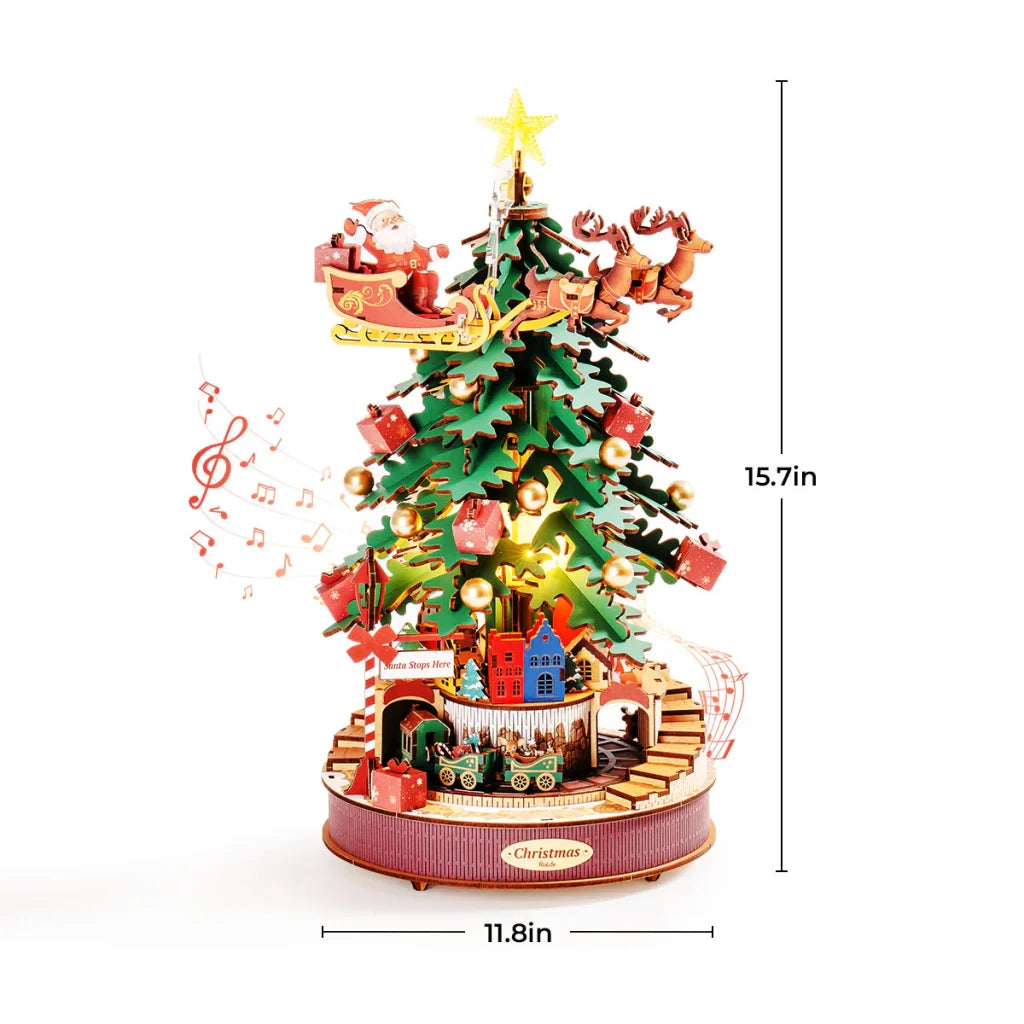 DIY Music Box Christmas Melody Tree AMS01 Rolife