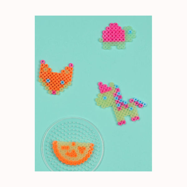 My artistic kit: Fuse beads glow in the dark, AUZOU