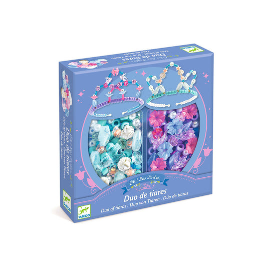 Djeco Duo of tiaras, Blue