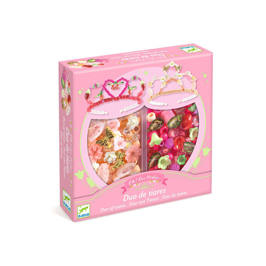 Djeco Duo of tiaras, Pink