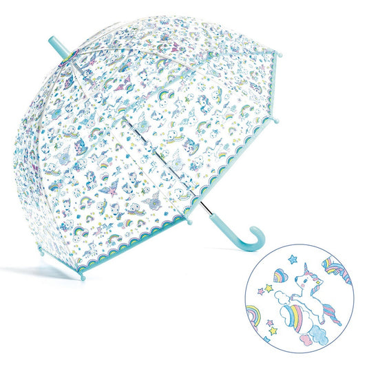 Djeco Children Umbrella Unicorns 68cm
