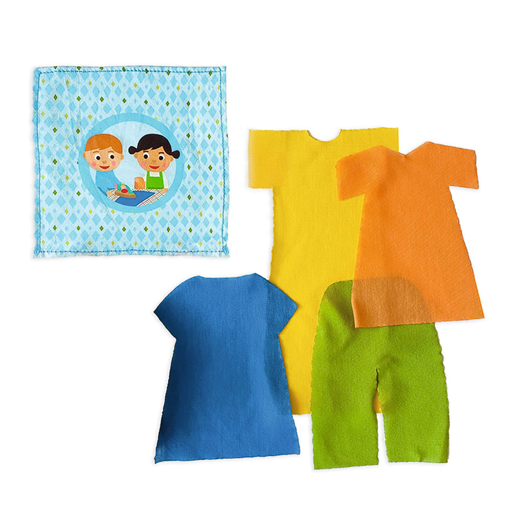 Laundry Mia & Leo, Wooden Ironing Play Set, 3+, Ironing Board, Iron & 4 Clothes