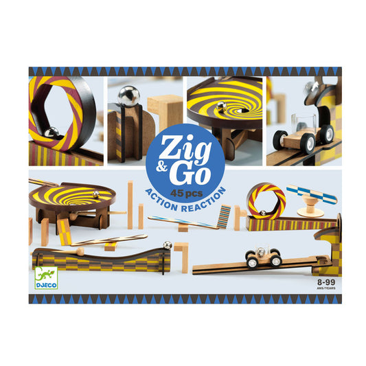 Djeco Construction - Zig & Go Zig & Go - 45 pcs