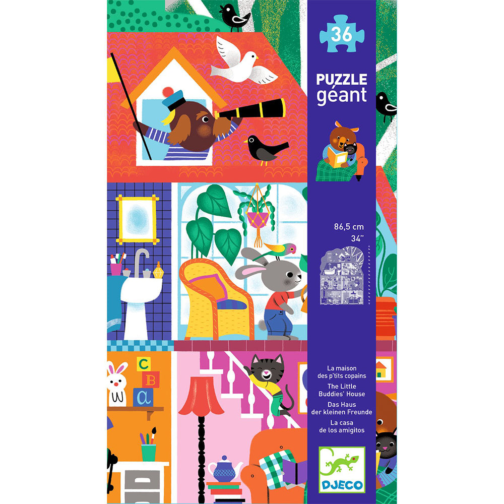 Djeco The Little Buddies House - 36 pcs - FSC MIX