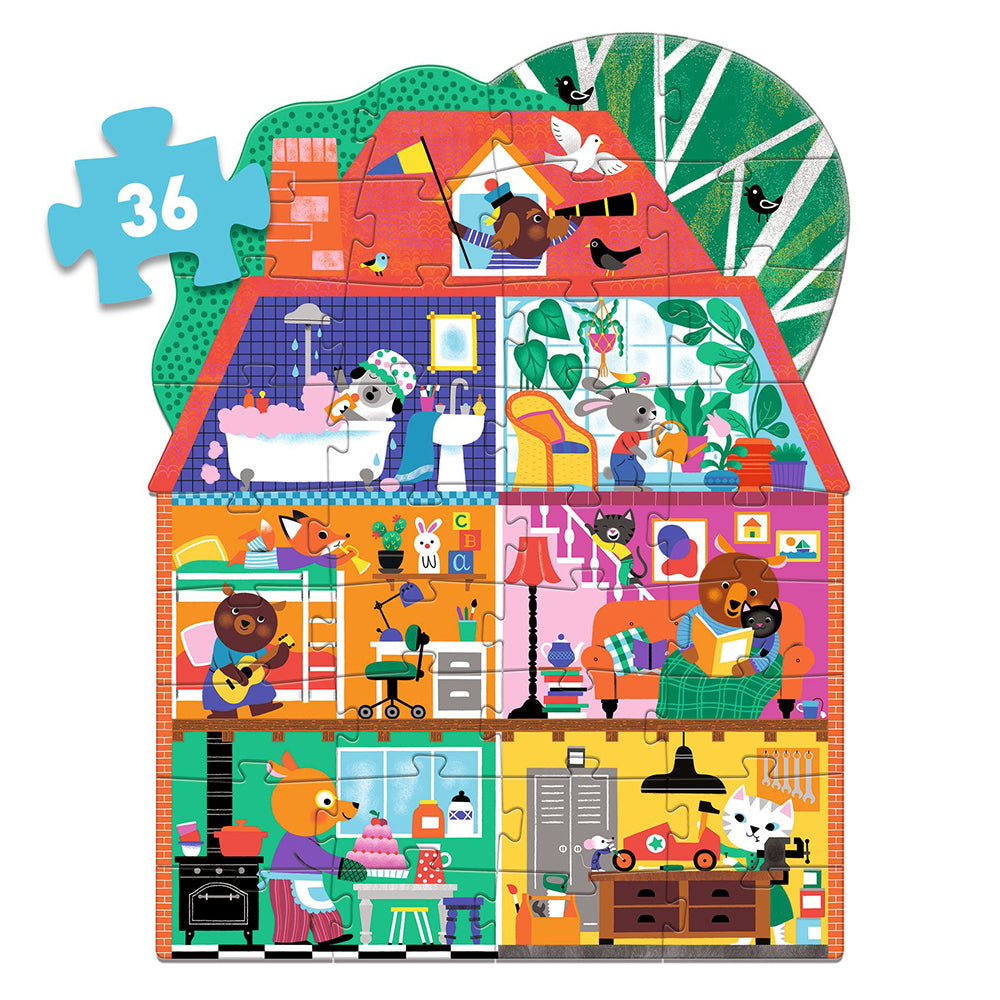 Djeco The Little Buddies House - 36 pcs - FSC MIX