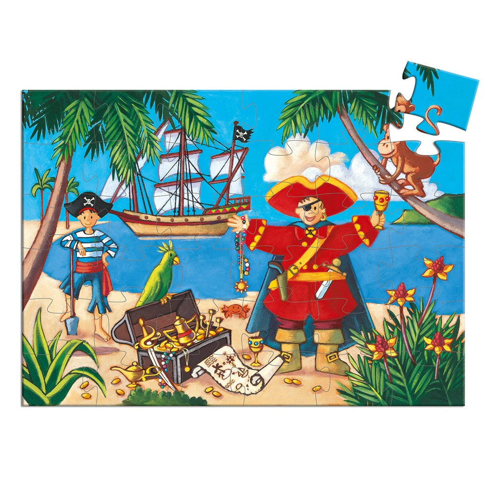 Djeco The pirate and his treasure - 36 pcs