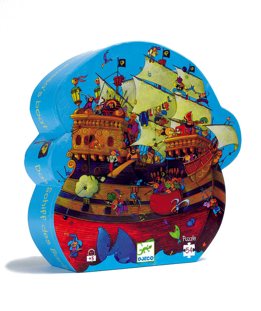 Djeco Silouhette Puzzles Barbarossas boat - 54pcs