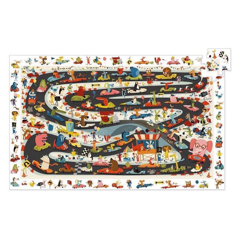 Djeco Puzzles - Observation puzzles Car rally - 54 pcs FSC MIX