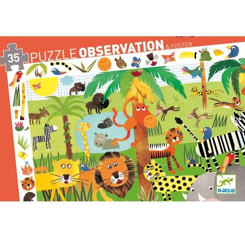 Djeco Puzzles observation Jungle - 35 pcs - FSC MIX