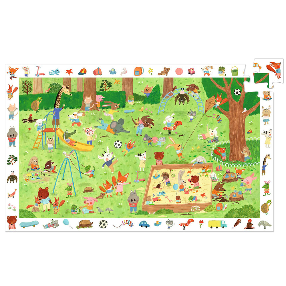 Djeco Little friends' garden - 35 pcs observation puzzle - FSC MIX