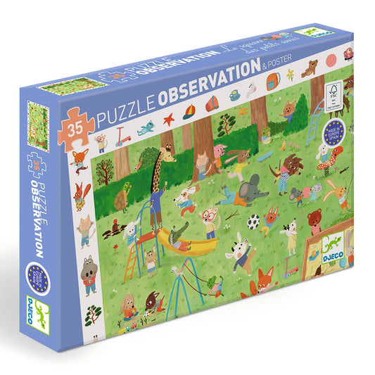 Djeco Little friends' garden - 35 pcs observation puzzle - FSC MIX