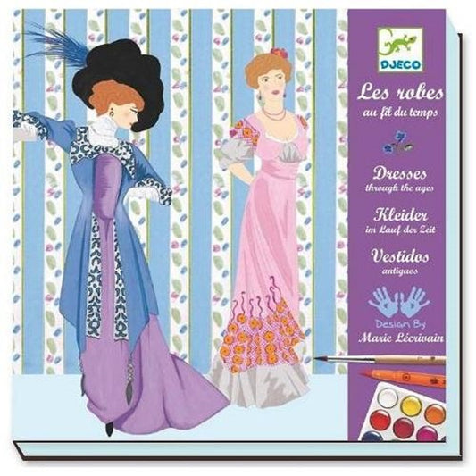 Djeco Felt tips - Girls Dresses throught the ages