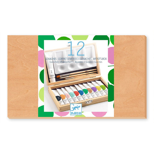 Djeco Painting Case with 12 gouaches