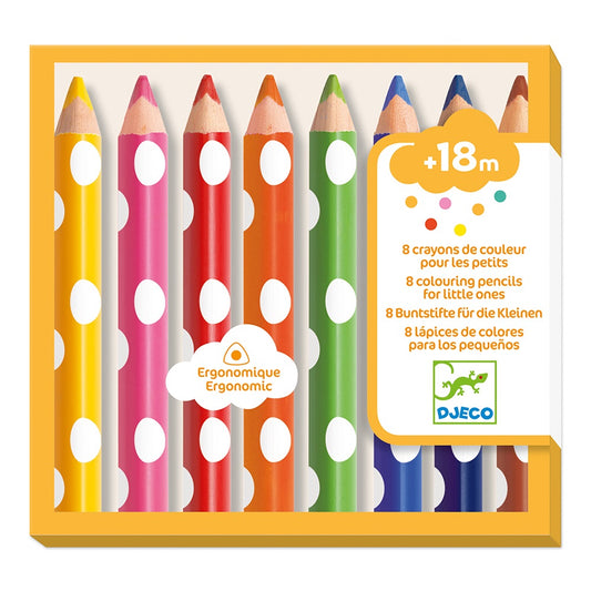 For little ones 8 colouring pencils