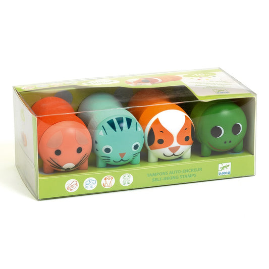 Djeco Colours for little ones Stamps for littles ones - Garden animals