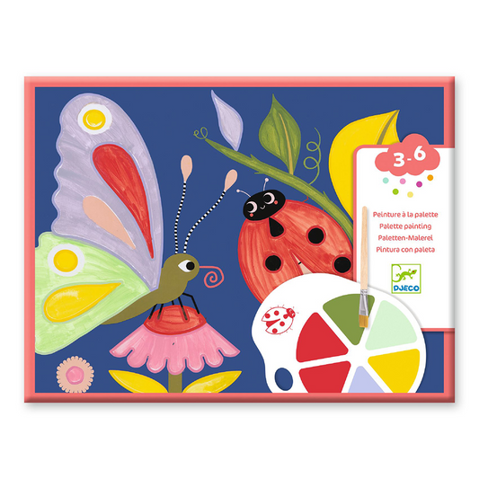 Djeco Palette painting. Creepy crawlies.