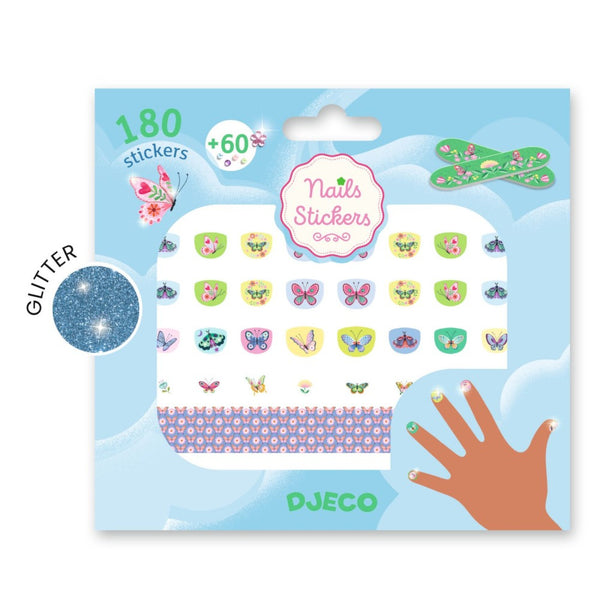 Springtime butterflies, Nail Stickers for Kids
