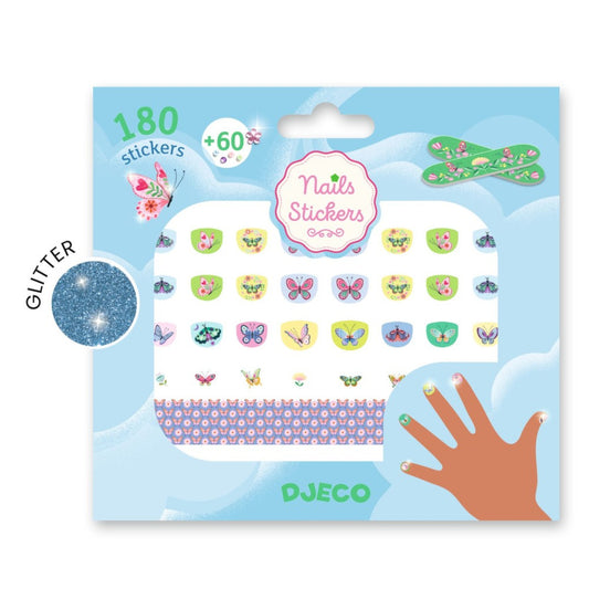 Springtime butterflies, Nail Stickers for Kids