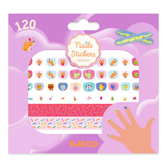 Djeco  Nail Stickers Happy Birthday!