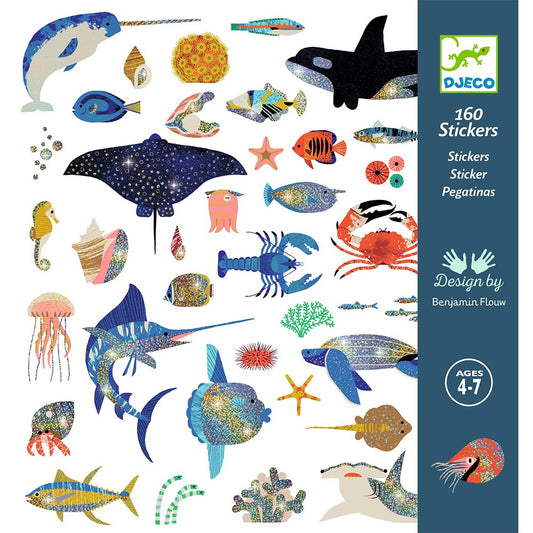 Djeco Metalic Stickers Ocean