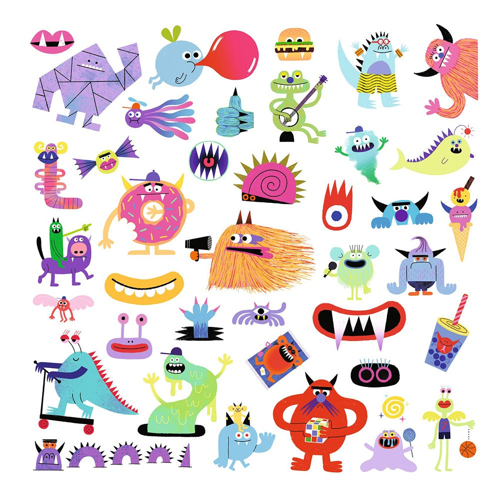 Djeco Stickers Monsters