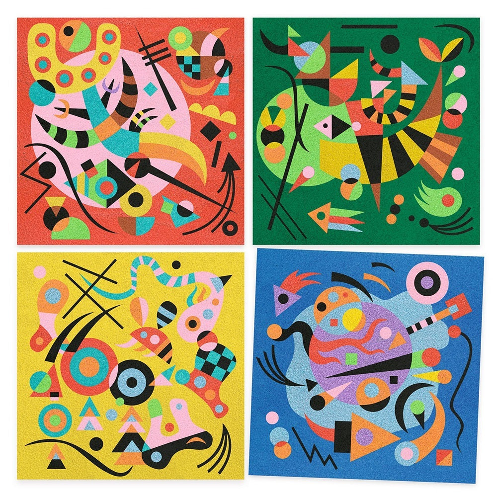 Djeco Inspired by Vassily Kandinsky, Sand Painting Abstract Art