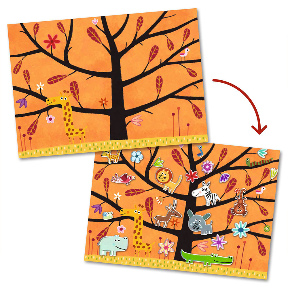 Stickers craft kit: Savannah, Djeco