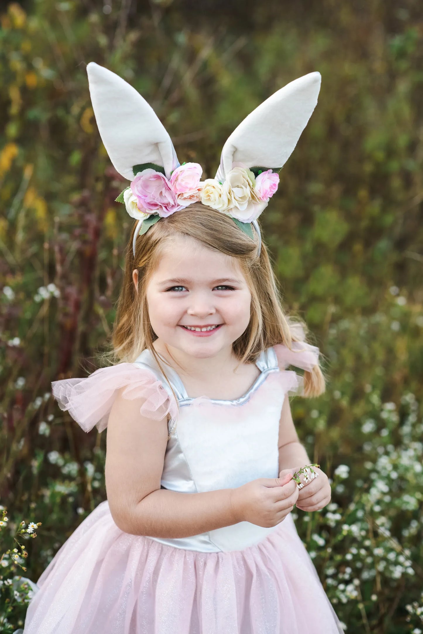 Woodland Bunny Dress With Headband, Dress-Up Costume For Kids 3-4