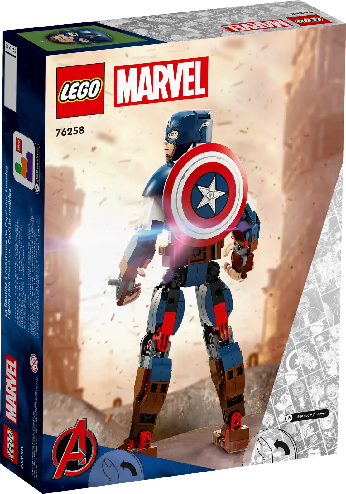 LEGO® Marvel Captain America Construction Figure 76258