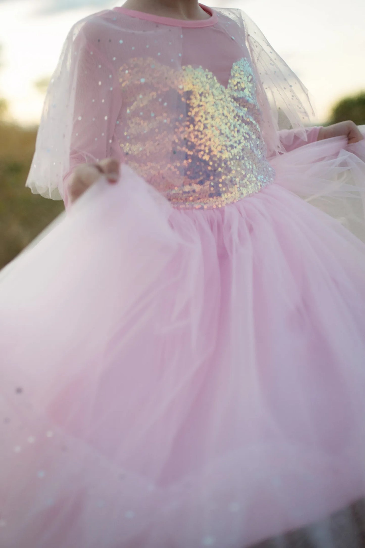 Elegant In Pink Dress For Kids 5-6