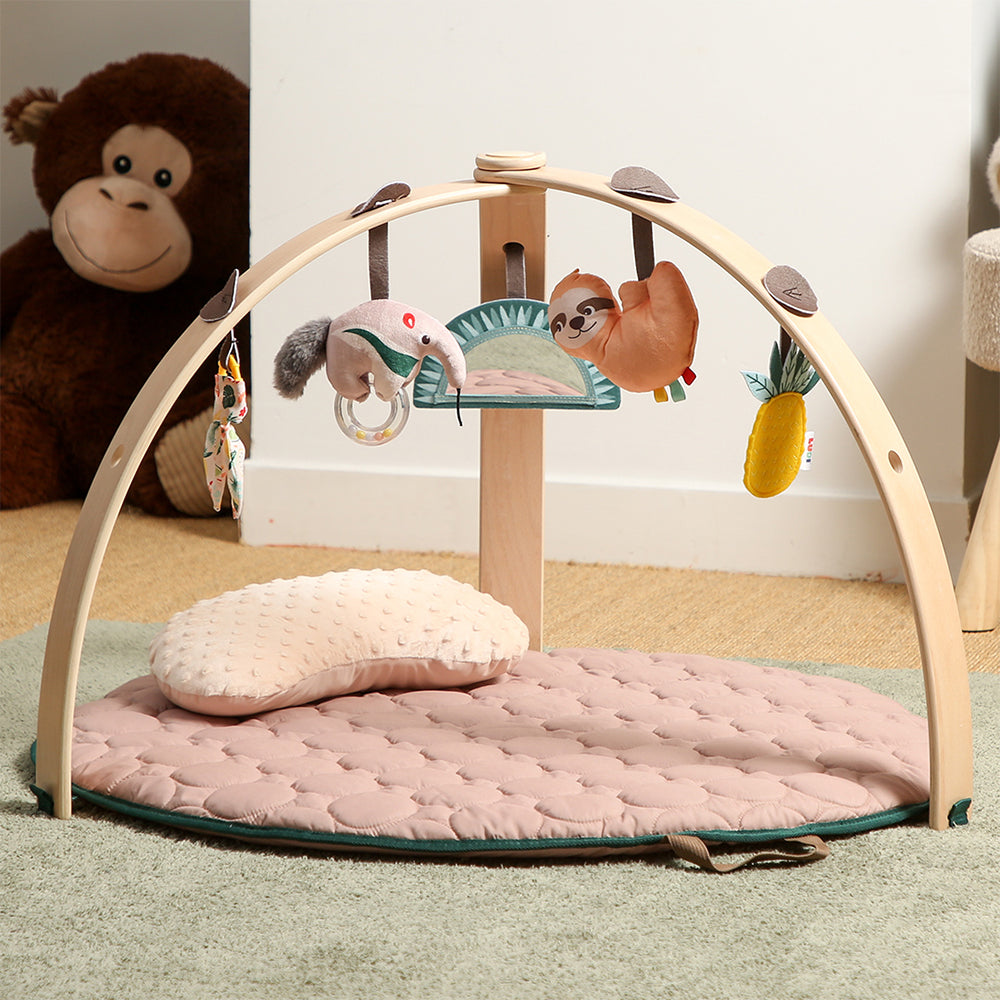 Ludi wooden baby gym with 5 activities "Jungle"