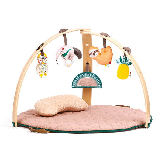 Ludi wooden baby gym with 5 activities "Jungle"