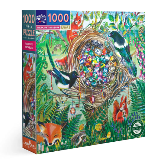 PUZZLE WILDLIFE TREASURE 1000PCS, eeBoo