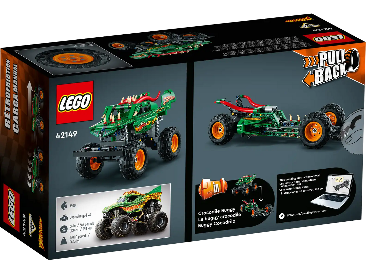 LEGO® Technic™ Monster Jam Dragon™ 42149