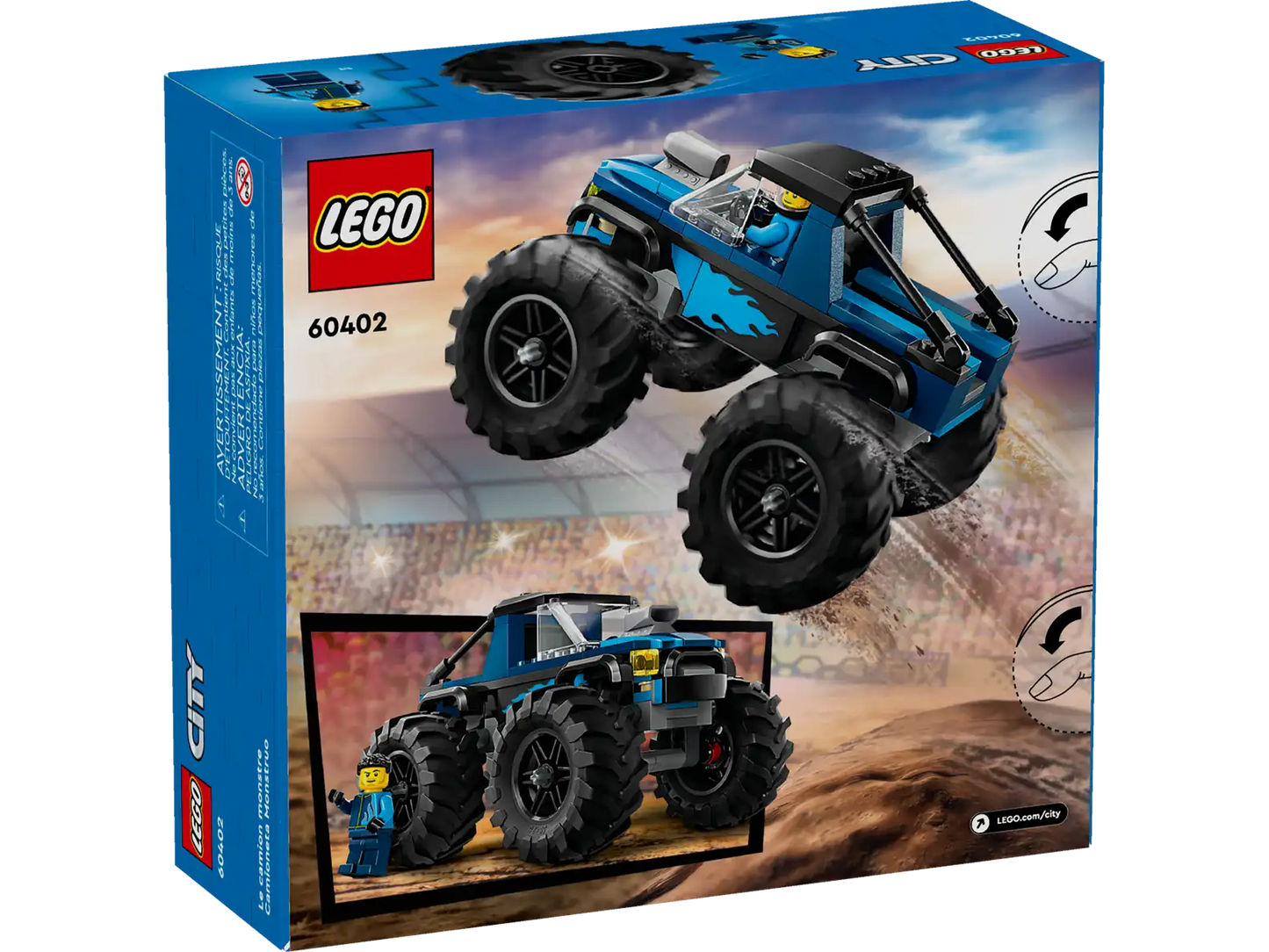 The LEGO® City Blue Monster Truck 60402