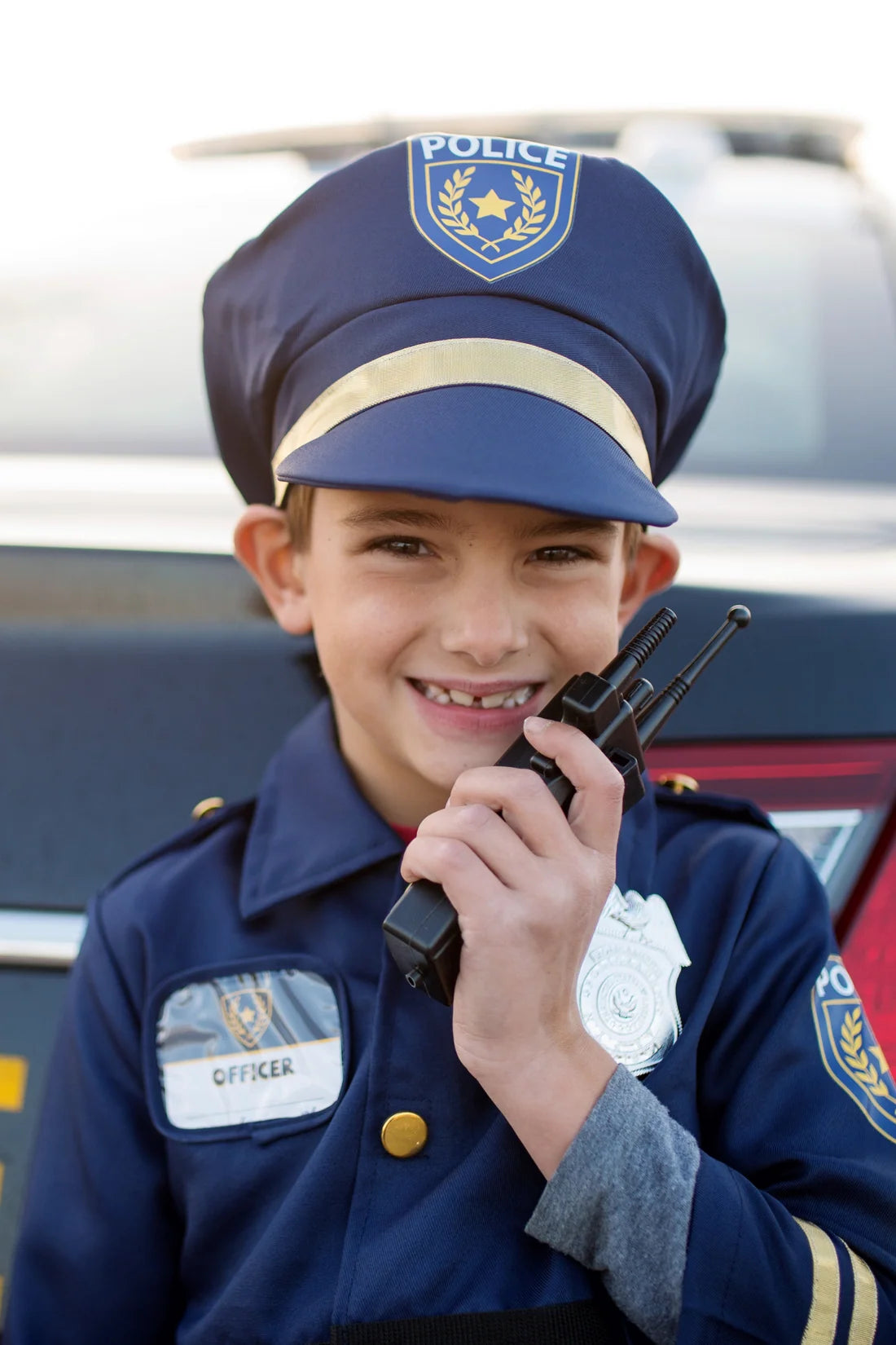 Police Officer Costume Set For Kids 5-6, 5-Piece