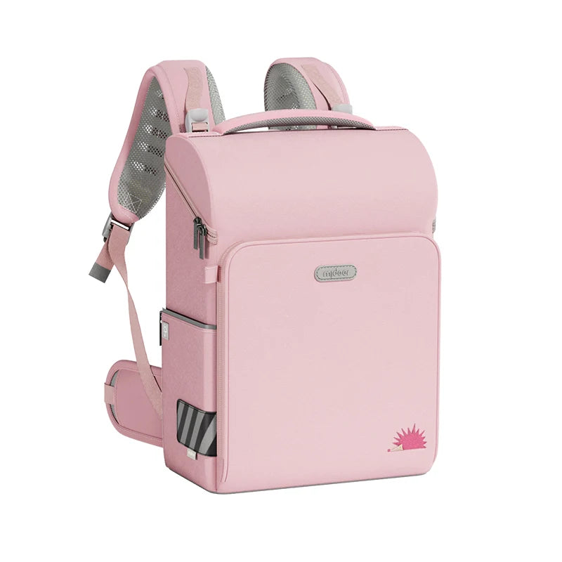Pink 3D Waist-Relief Backpack for Kids 6+