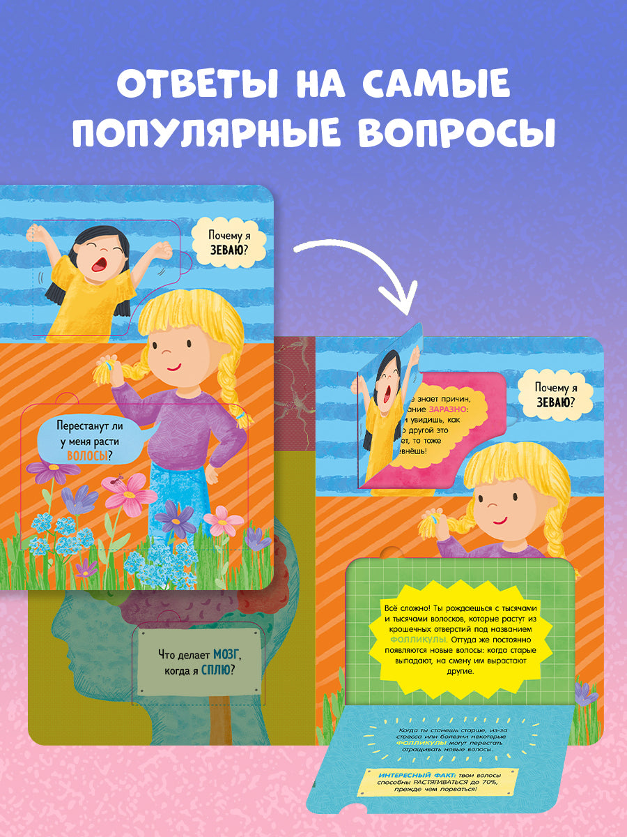 Мосс Рейчел. "Книжка с окошками. Как устроено тело человека. И другие интересные вопросы/Мосс Р.". Клевер