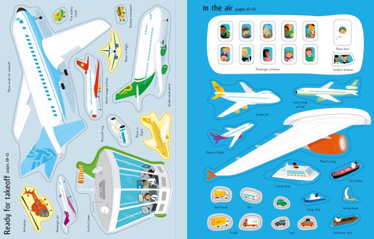 First Sticker Book Airport, Usborne