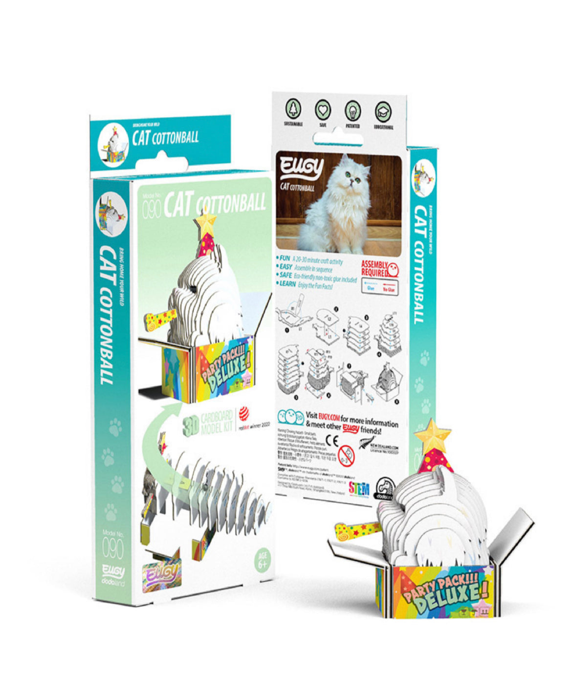 3D puzzle: Cat Cottonball, EUGY