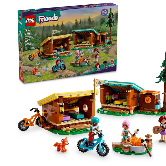 LEGO Friends Adventure Camp Cozy Cabins 42624