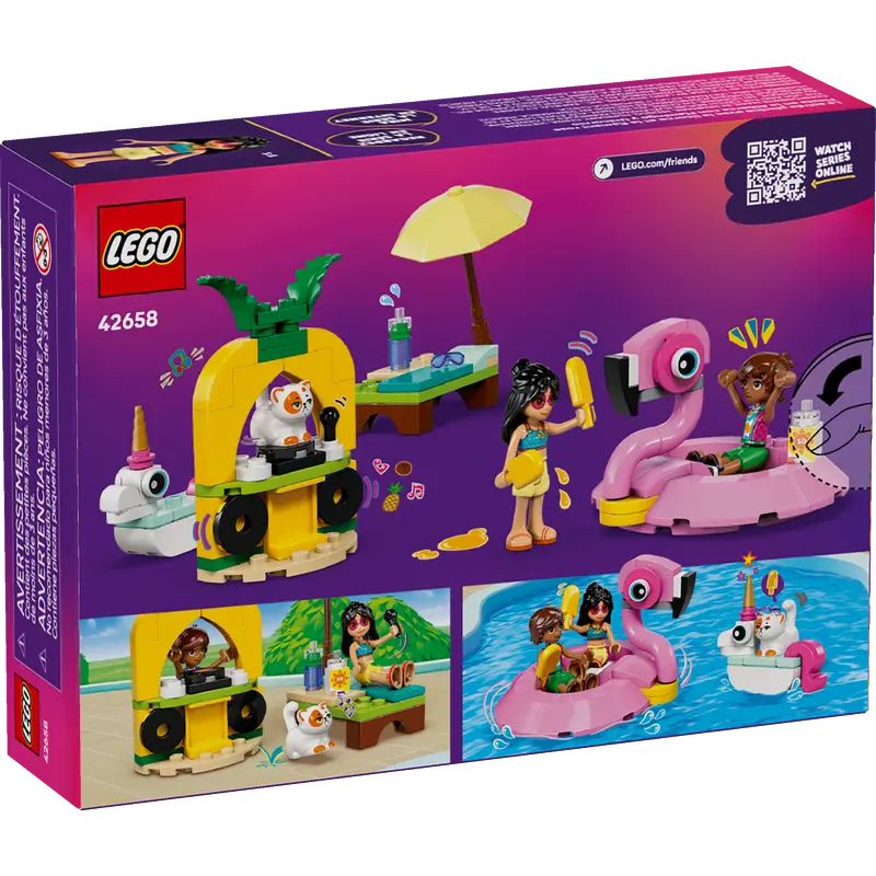 LEGO Friends Unicorn & Flamingo Pool Party 42658